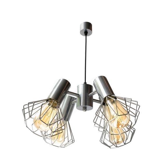 Люстра подвесная MSK Electric Diadem на четыре плафона Е27 NL 22153-4 CR хром