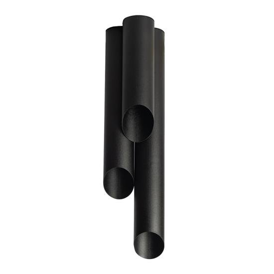 Потолочный светильник MSK Electric Slice под три лампы Е27 NL 382819 BK+BK