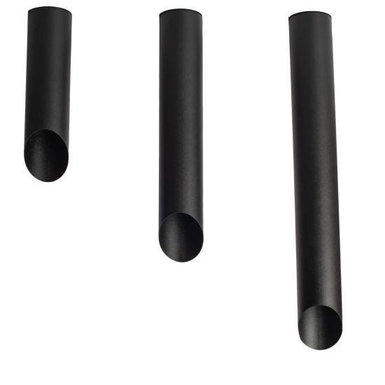 Потолочный светильник MSK Electric Slice под три лампы Е27 NL 382819 BK+BK