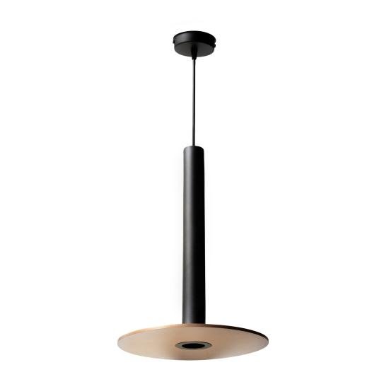 Светильник подвесной в стиле лофт MSK Electric Disk под лампу Е14 NL 26501 BK+CP черный+медь