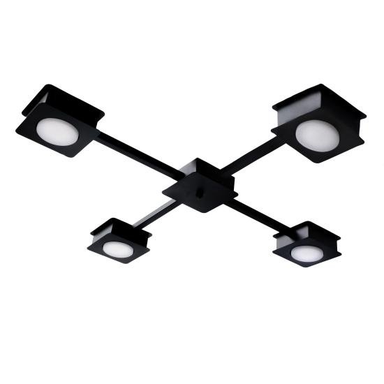 Люстра потолочная MSK Electric Space на четыре плафона под лампы GX53 черная NL 12040-4 BK