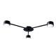 Люстра потолочная MSK Electric Copter на три круглых плафона под лампы GX53 черная NL 8040-3 BK
