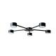 Люстра потолочная MSK Electric Copter на пять круглых плафонов под лампы GX53 черная NL 8040-5 BK