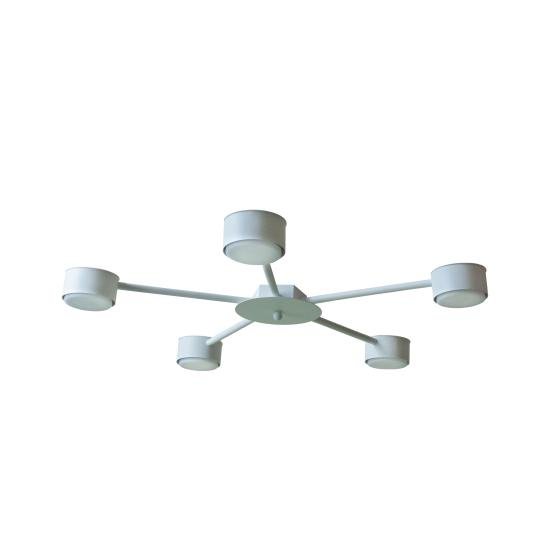 Люстра потолочная MSK Electric Copter на пять круглых плафона под лампы GX53 NL 8040-5 WH белый