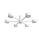 Люстра потолочная MSK Electric Copter на шесть круглых плафонов под лампы GX53 NL 8041-6 WH белый