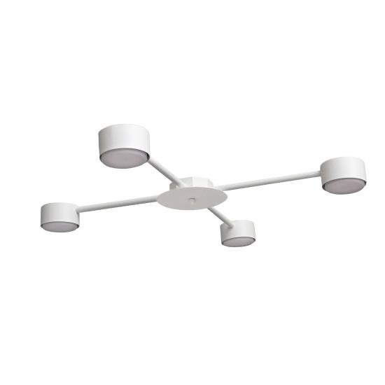 Люстра потолочная MSK Electric Copter на четыре круглых плафона под лампы GX53 белая NL 8040-4 WH
