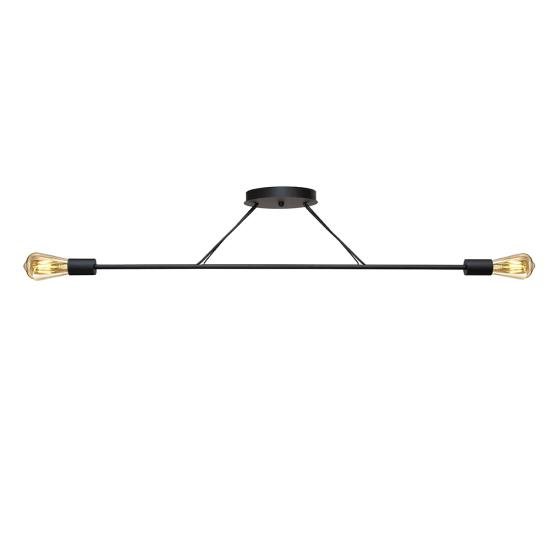 Люстра подвесная MSK Electric Asket на две лампы Е27 NL 10320-2 BK черная