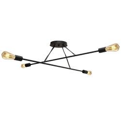 Люстра підвісна MSK Electric Asket під чотири лампи Е27 NL 10320-4 BK чорна