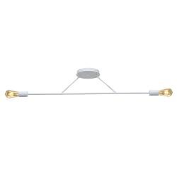 Люстра підвісна MSK Electric Asket на дві лампи Е27 NL 10320-2 WH біла