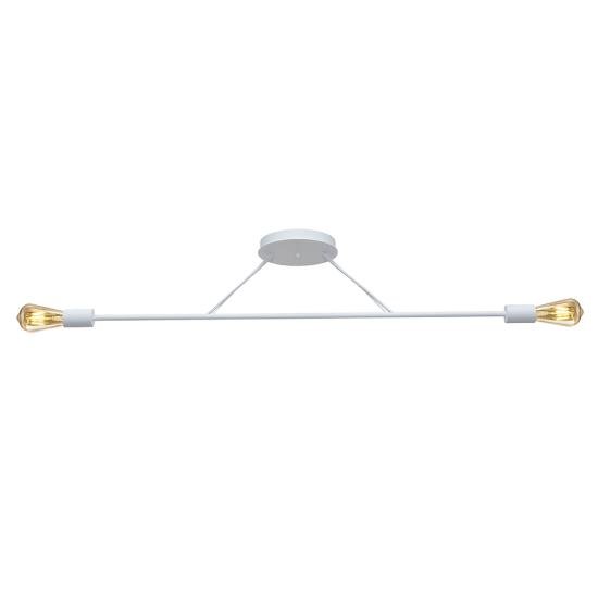 Люстра подвесная MSK Electric Asket на две лампы Е27 NL 10320-2 WH белая