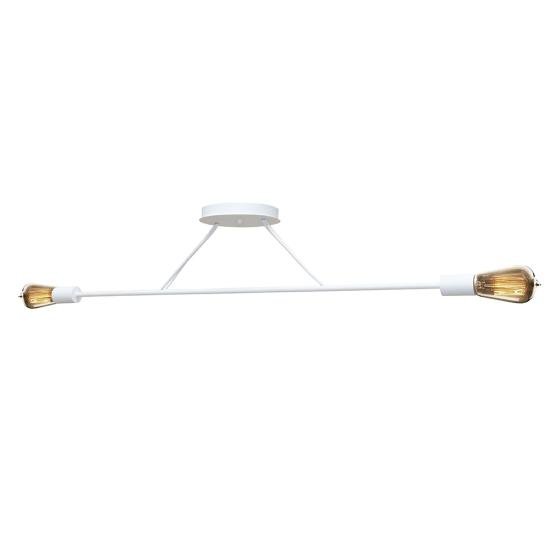 Люстра подвесная MSK Electric Asket на две лампы Е27 NL 10320-2 WH белая