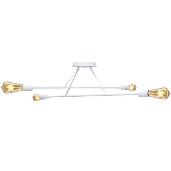 Люстра подвесная MSK Electric Asket под четыре лампы Е27 NL 10320-4 WH белая