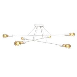 Люстра підвісна MSK Electric Asket на шість ламп Е27 NL 10320-6 WH біла
