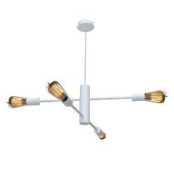 Люстра подвесная MSK Electric Asket на четыре плафона Е27 NL 6120-4 WH белая
