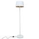 Торшер MSK Electric Palermo c белым плафоном из ткани под лампу Е27 с белым основанием NL 3621 WH+WH