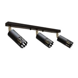 Світильник стельовий MSK Electric Teramo спот поворотний на три плафони NL 180501-3 BK