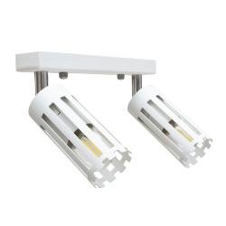 Світильник стельовий MSK Electric Teramo спот поворотний на два плафони білий NL 18050-2 WH