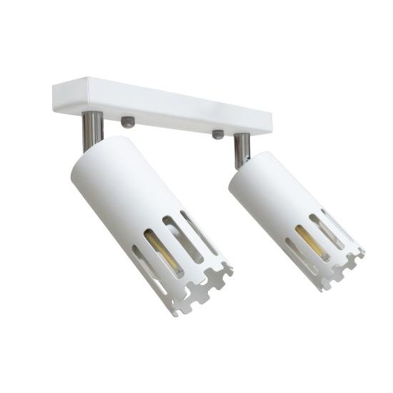 Светильник потолочный MSK Electric Teramo спот поворотный на два плафона белый NL 180501-2 WH