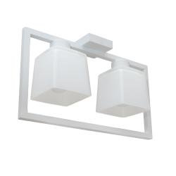 Люстра стельова MSK Electric Boston на два плафони під лампу Е27 NL 400230-2 WH