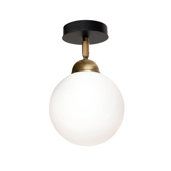 Светильник настенно-потолочный MSK Electric Luna на один плафон шар под лампу Е27 PL 20261-1 BK
