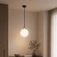 Светильник подвесной MSK Electric Luna со стеклянным плафоном шар под лампу Е27 PL 2026 BK