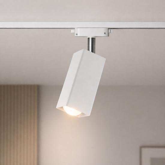 Светильник трековый MSK Electric Crocus на шинопровод с поворотным механизмом белый ST 1105-1 WH