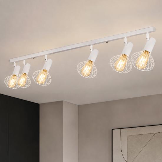 Светильник лофт MSK Electric Lotus потолочный NL 14151-6 WH