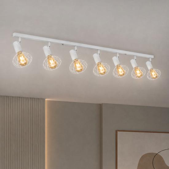 Светильник лофт MSK Electric Lotus потолочный NL 14151-7 WH