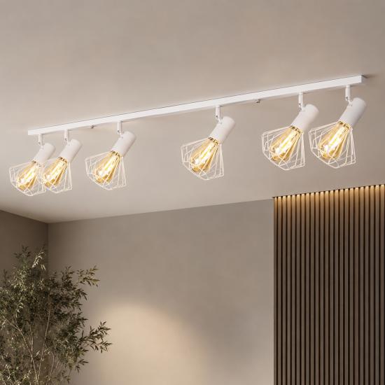 Светильник лофт MSK Electric Diadem потолочный NL 22151-6 WH