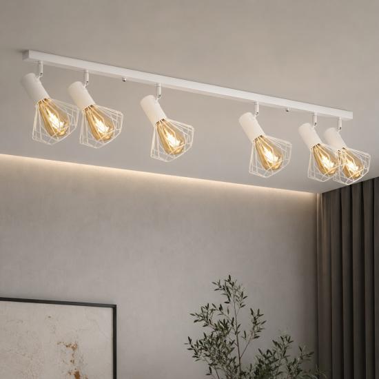 Светильник лофт MSK Electric Diadem потолочный NL 22151-6 WH