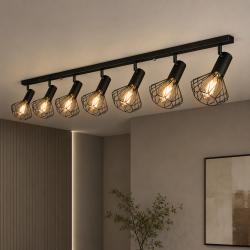 Светильник лофт MSK Electric Diadem потолочный NL 22151-7 BK