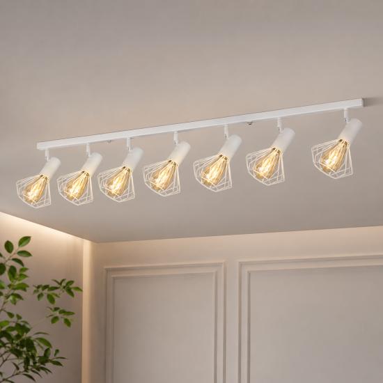 Светильник лофт MSK Electric Diadem потолочный NL 22151-7 WH