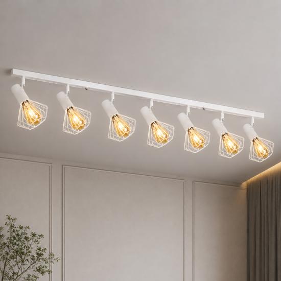 Светильник лофт MSK Electric Diadem потолочный NL 22151-7 WH