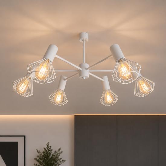 Люстра MSK Electric Diadem на шість плафонів NL 22152-6 WH