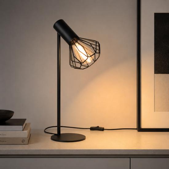 Настольная лампа лофт MSK Electric Diadem NL 22153 BK+BN