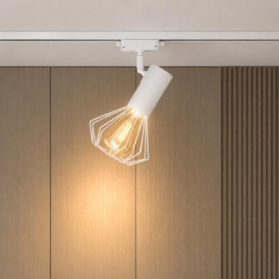 Светильник трековый MSK Electric Diadem поворотный на шинопровод белый NT 22151-1 WH
