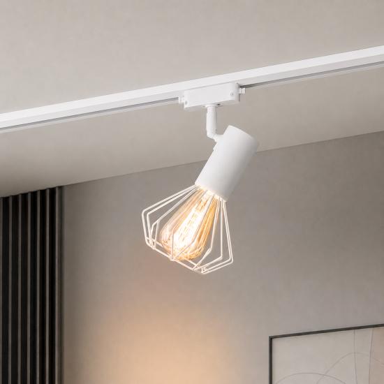 Светильник трековый MSK Electric Diadem поворотный на шинопровод белый NT 22151-1 WH