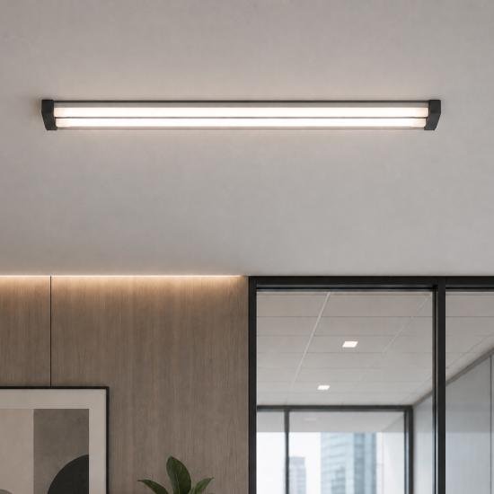 Світильник під дві LED лампи Т-8 120см Преміум Black СПС 02-1200 MSK Electric