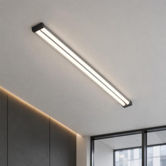 Світильник під дві LED лампи Т-8 120см Преміум Black СПС 02-1200 MSK Electric