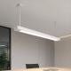 Светильник подвесной линейный 125см MSK Electric Office под две led лампы G-13 SL-120-2T8 WH