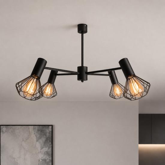 Люстра MSK Electric Diadem на четыре плафона NL 22152-4 BK