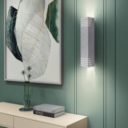 Светильник настенный MSK Electric Sieve бра под две лампы NL 23701-1 CR серый муар