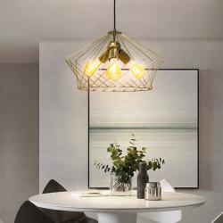 Люстра лофт підвісна MSK Electric Camelia NL 3329-3 BN бронза