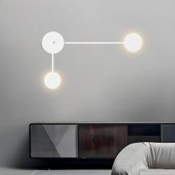 Настенный светильник MSK Electric Disk на две лампы G4 белый NL 3665-2 WH