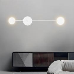 Настінний світильник MSK Electric Disk на дві лампи G4 білий NL 8614-2 WH
