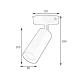 Светильник в стиле лофт MSK Electric Tube спот с поворотным механизмом NL 1105-1 BN