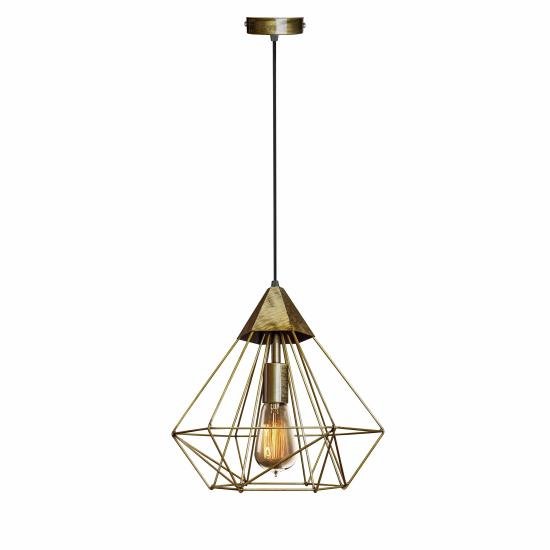 Светильник подвесной MSK Electric Crystal в стиле лофт NL 0538 BN  бронза