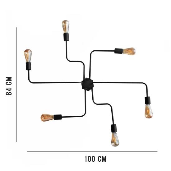 Люстра лофт MSK Electric Maze паук NL 10084/6