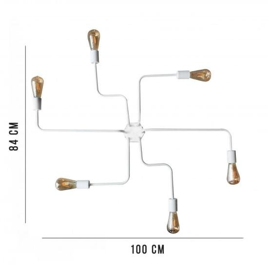 Люстра лофт MSK Electric Maze паук NL 10084/6 W