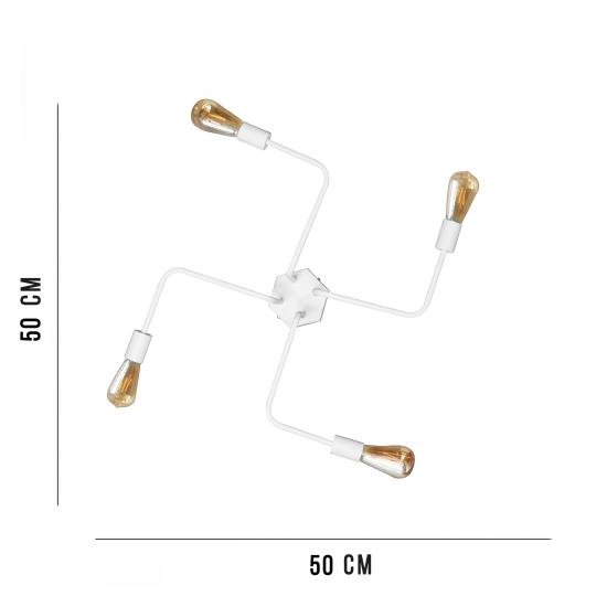 Люстра паук MSK Electric Maze лофт NL 5050/4WH